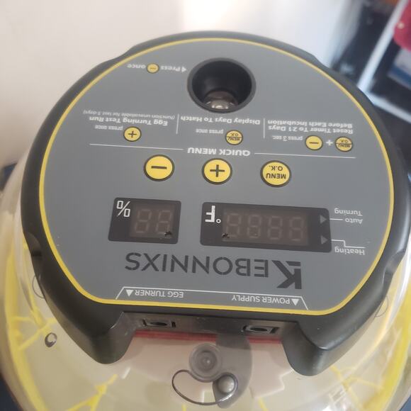 KEBONNIXS 12 Egg Incubator w/ Humidity Display, Egg Candler. New Open Box Tested - Picture 7 of 15